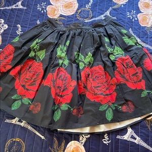 Unique vintage rose circle skirt